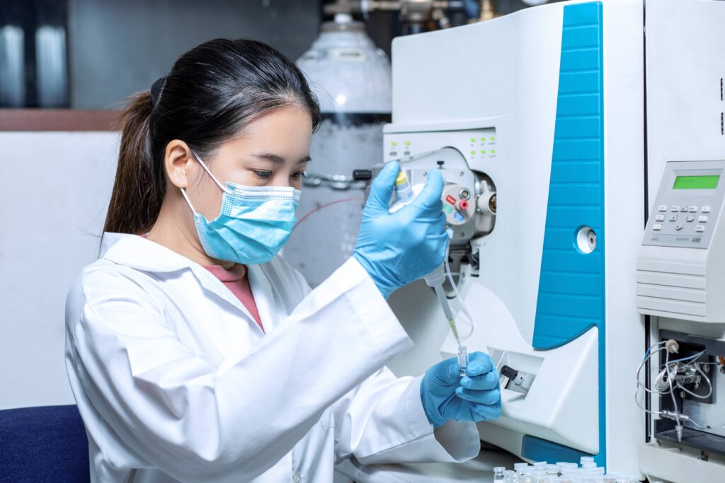 doctor working in a lab