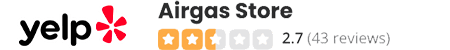 Airgas rating: 2.8 stars, 18 reviews